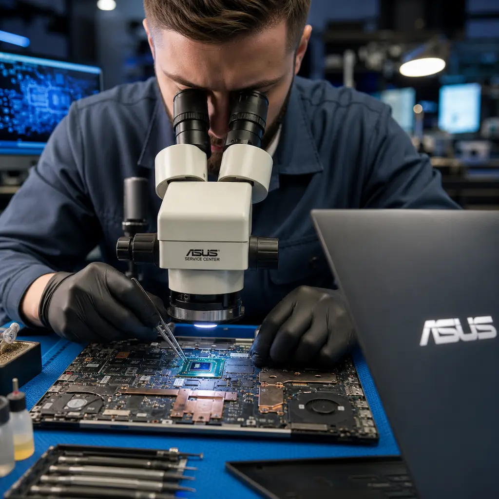 Замена видеокарты ноутбука Asus в Елабуге