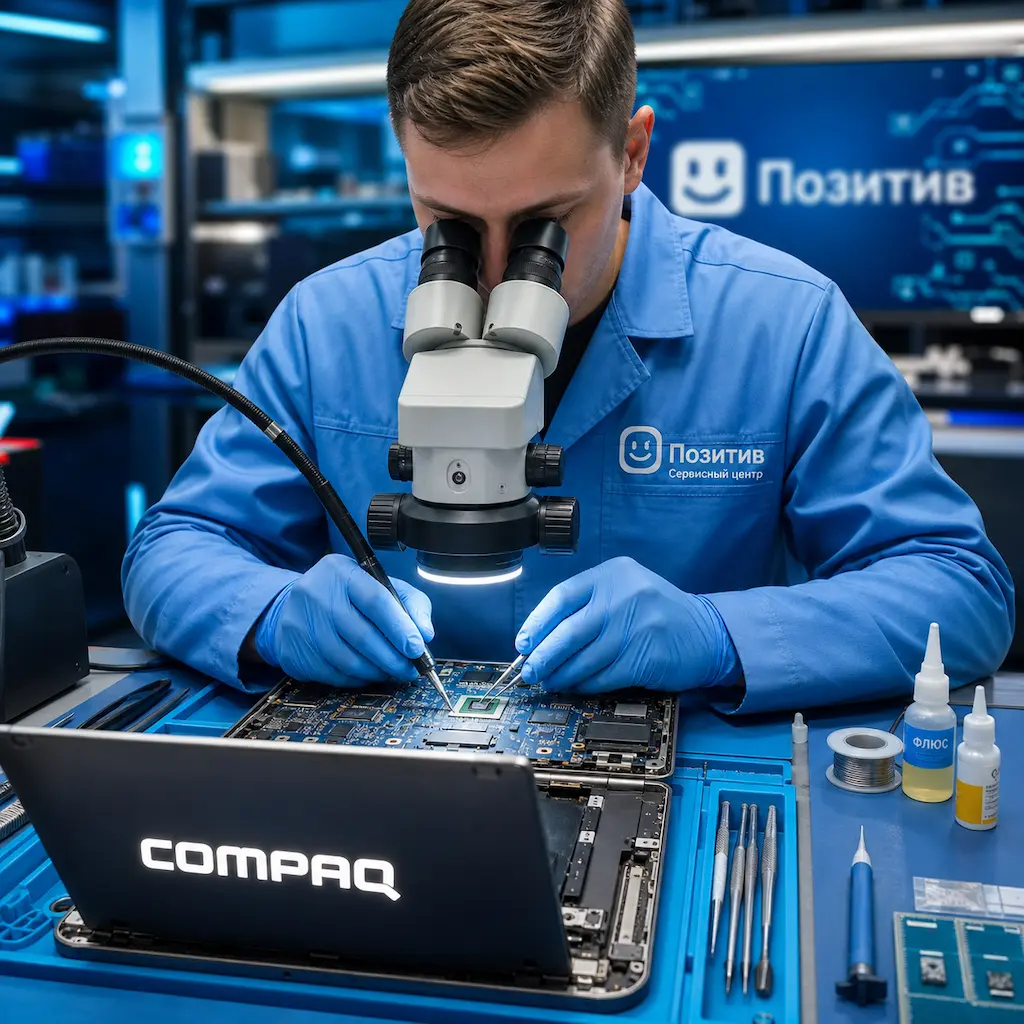 Замена видеокарты ноутбука Compaq в Елабуге