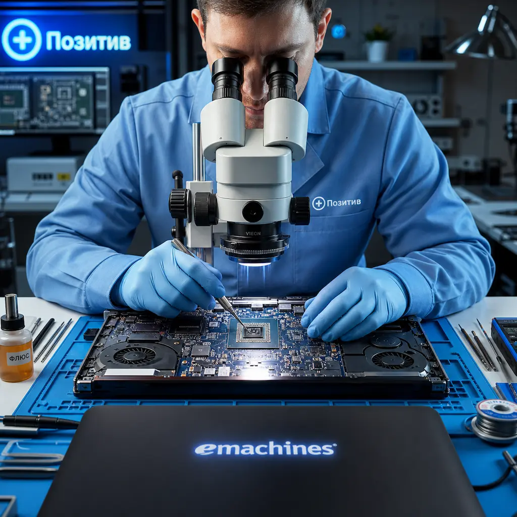 Замена видеокарты ноутбука Emachines в Елабуге