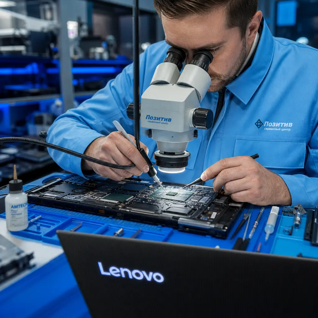 Замена видеокарты ноутбука Lenovo в Елабуге