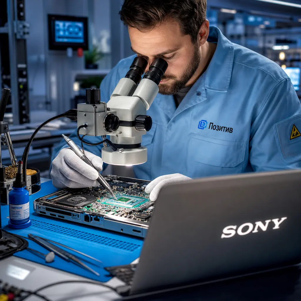 Замена видеокарты ноутбука Sony в Елабуге