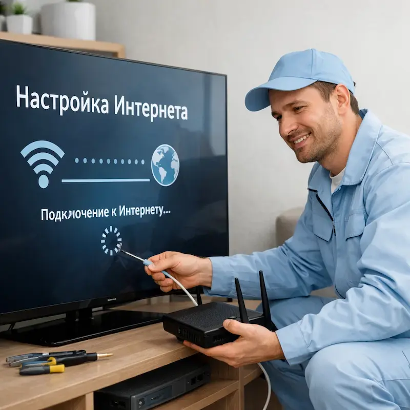 Настройка интернета на ТВ в Елабуге