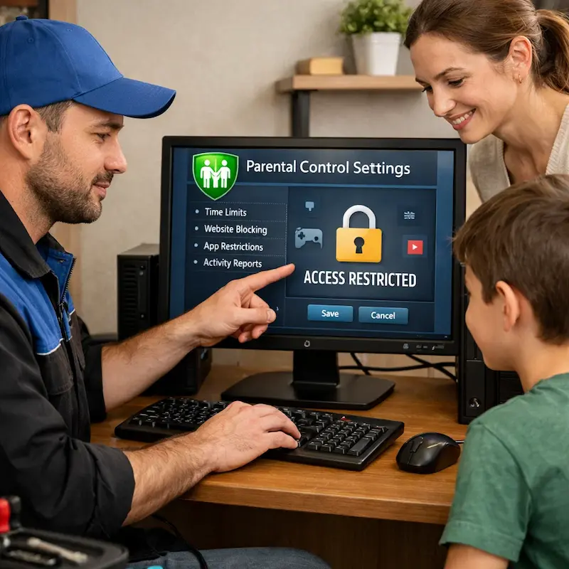 Родительский контроль на компьютере и ноутбуке в Елабуге