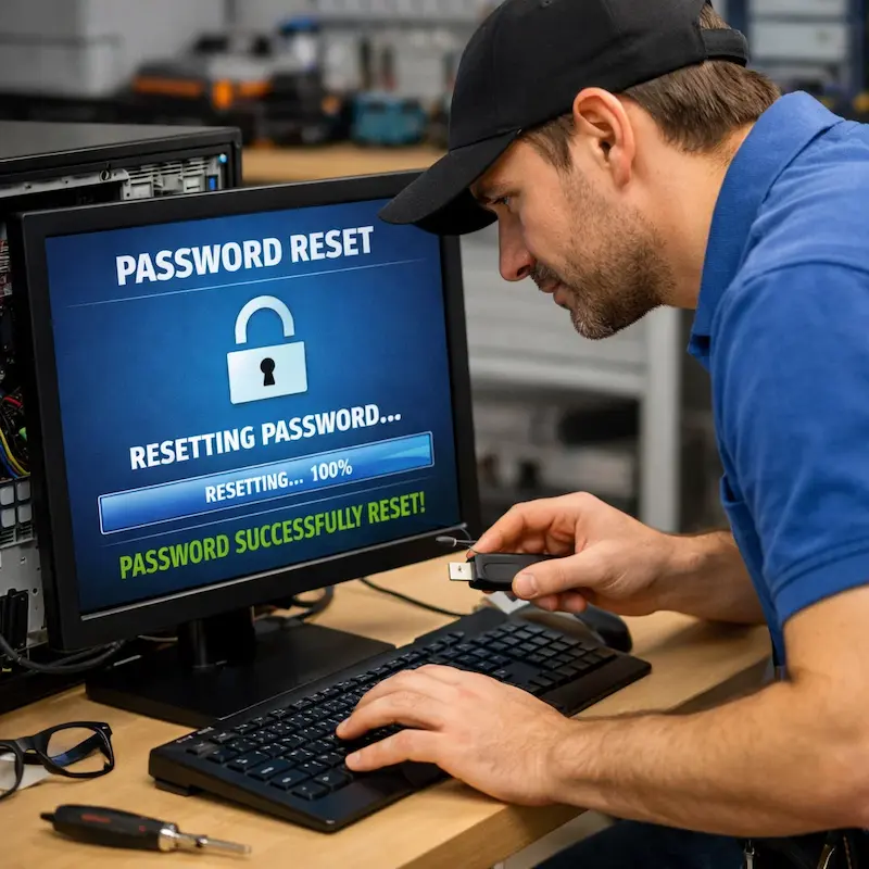 Сброс пароля от компьютера в Елабуге