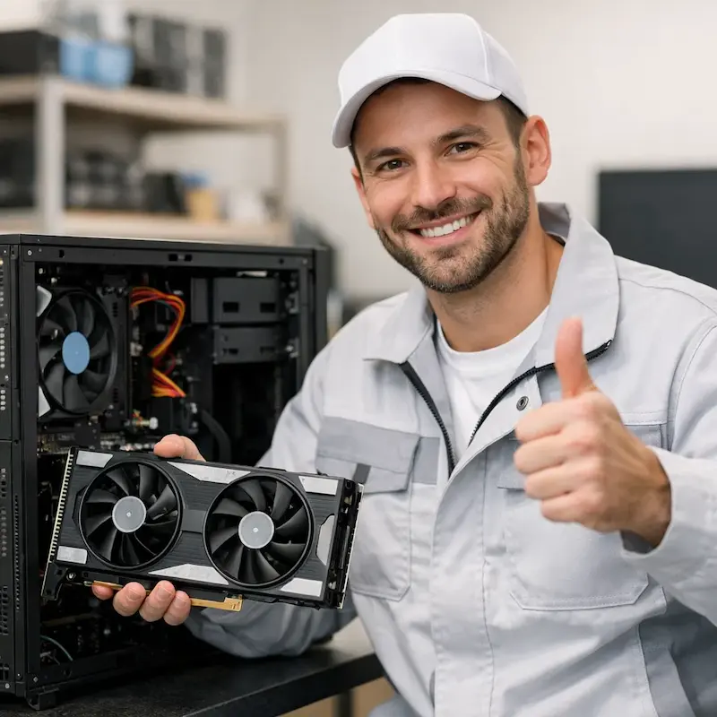 установка видеокарты на ПК в Елабуге