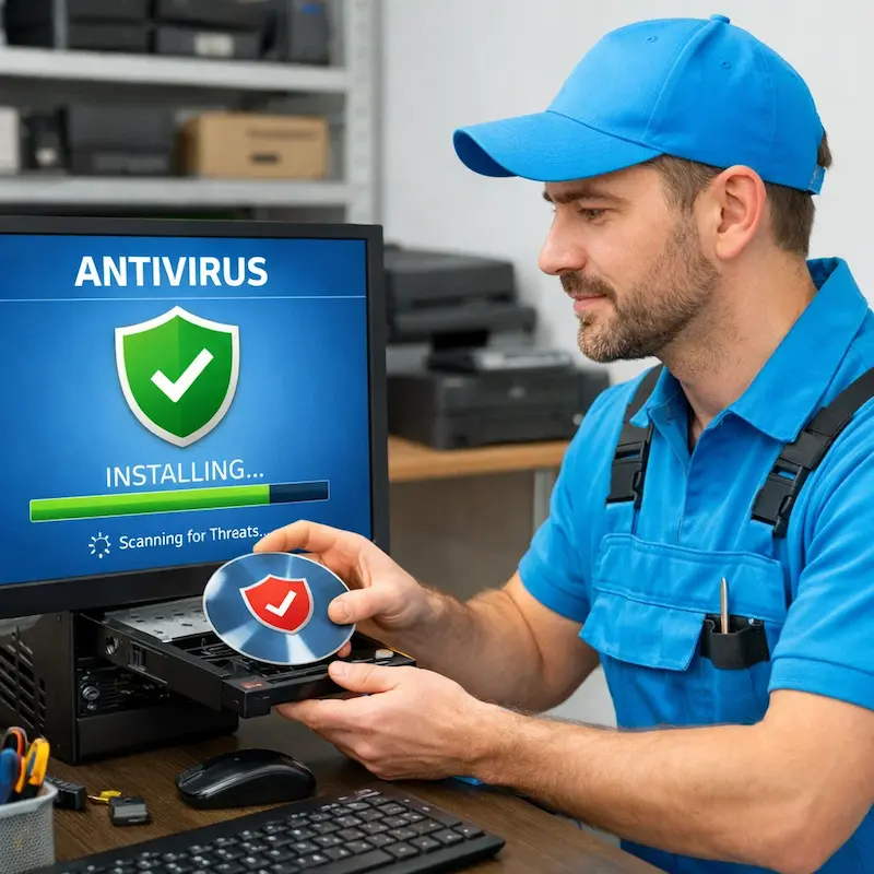 Установка антивируса в Елабуге на дому