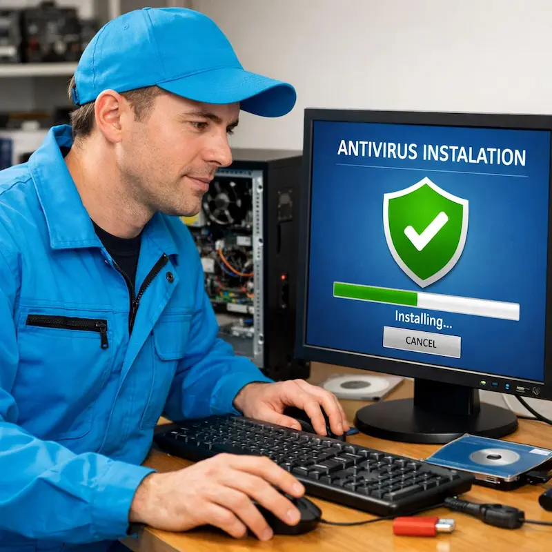 Установка антивируса на ноутбук в Елабуге
