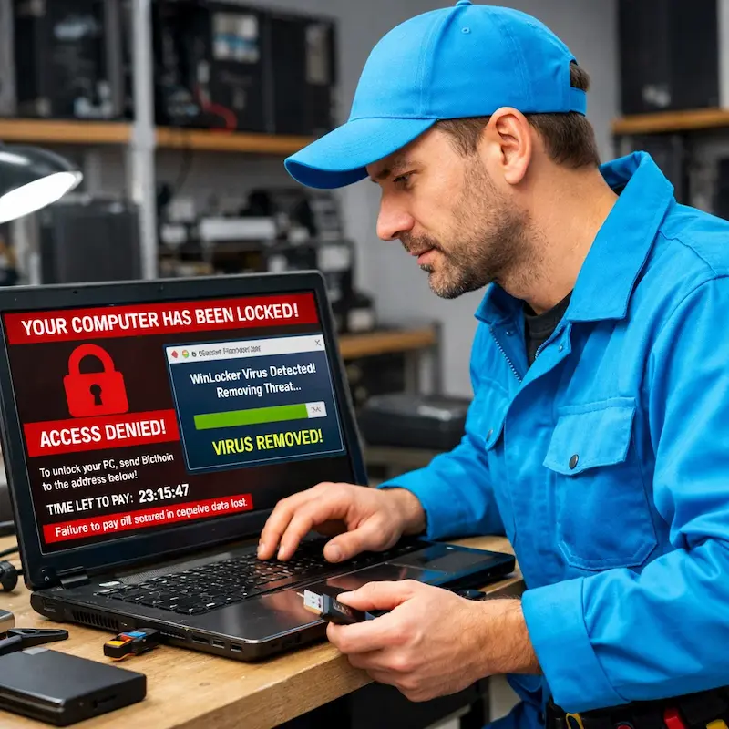 Поможем разблокировать компьютер и ноутбук в Елабуге